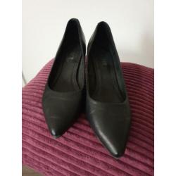 Leren zwarte pumps maat 41