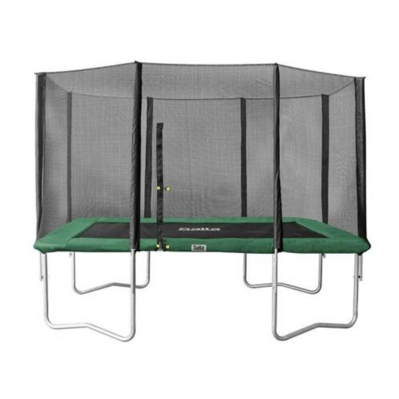 SALTA RECHTHOEKIGE TRAMPOLINE 153x 213 zwart +net+€229