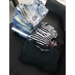 Pakket mt 140-146 oa drak jill cars Dutch jeans dzine Flo