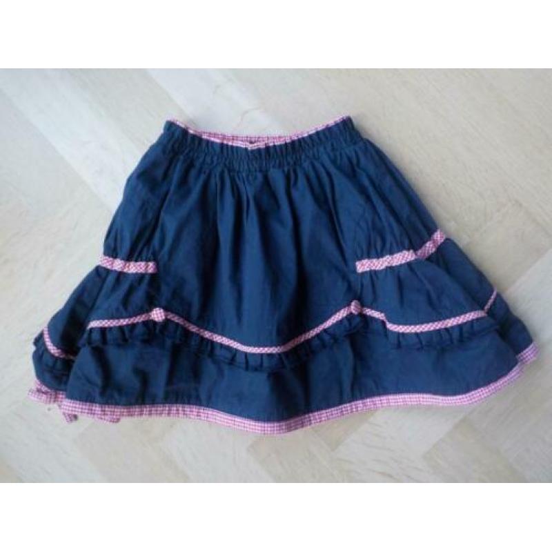 ZGAN Pom Pom rok donkerblauw maat 104