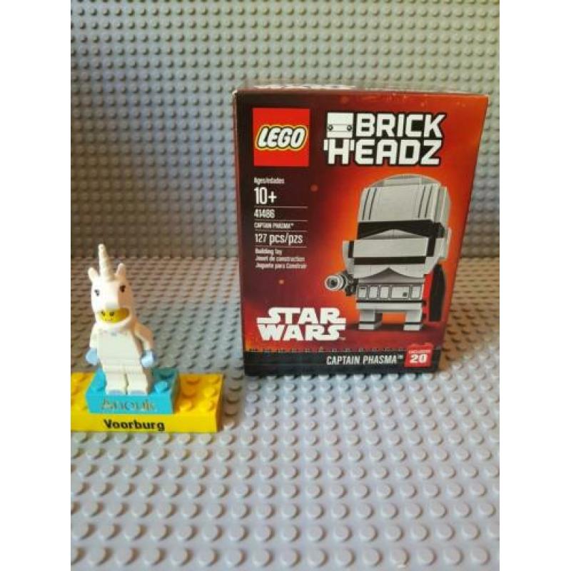 Brickheadz LEGO Finn 41485(19) en Captain Phasma 41486(20)