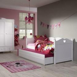 Houten | Kajuitbed | Wit | Slaaplade | Meisjes Bed | Bedbank