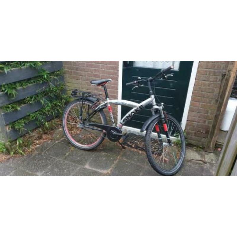 Jongens fiets snake batavus met slot en verlichting versne