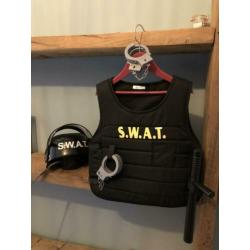 Swat Vest incl assecoires leeftijd 8-11 (1x gedragen)