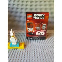 Brickheadz LEGO Finn 41485(19) en Captain Phasma 41486(20)