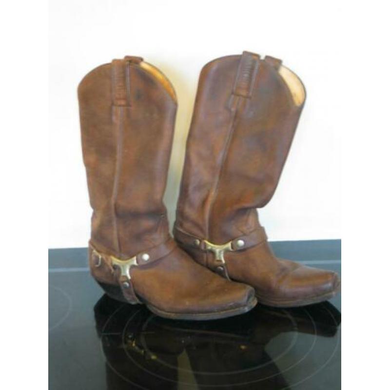 Sancho boots western of bike/motor stoer met riemen mt 38