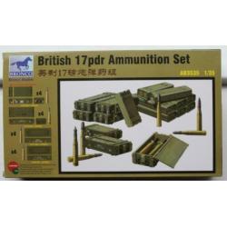 British 17pdr anti-tank gun MkI+Crew+ammo - Bronco 1/35