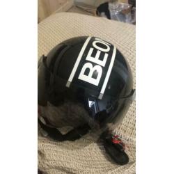 Beon design scooter helm glimmend zwart xl