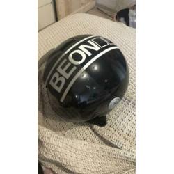 Beon design scooter helm glimmend zwart xl