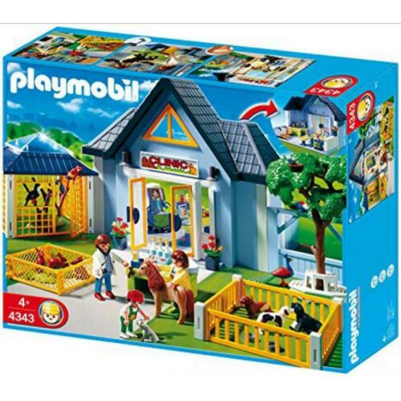 Playmobil dierenkliniek met doos