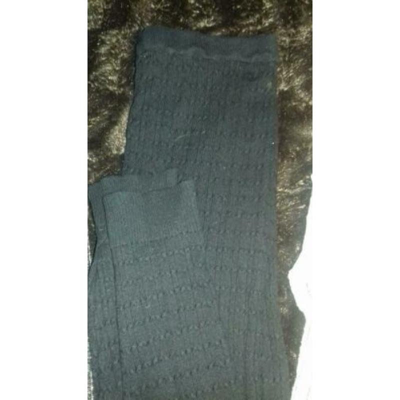 winterleggings zwart en zilver 146/152