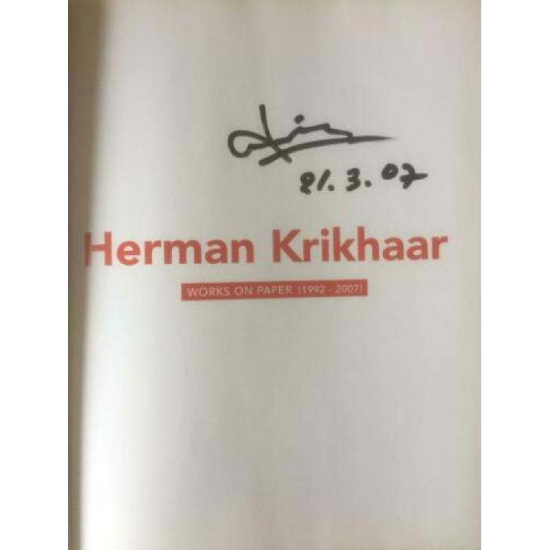 Herman Krikhaar, works on paper 1992-2007 gesigneerd boek