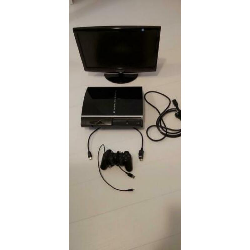 samsung 19 inch scherm met PlayStation 3