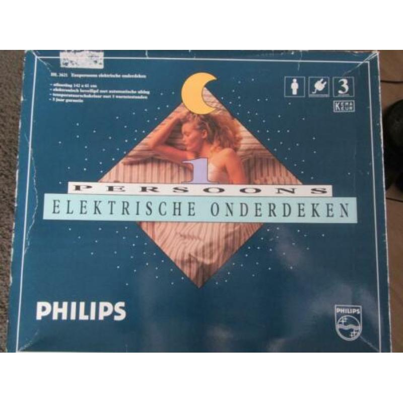 2 Philips Elektrische 1 persoonsonderdeken