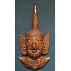 Houtsnijwerk Indonesië. Groot masker. Demon