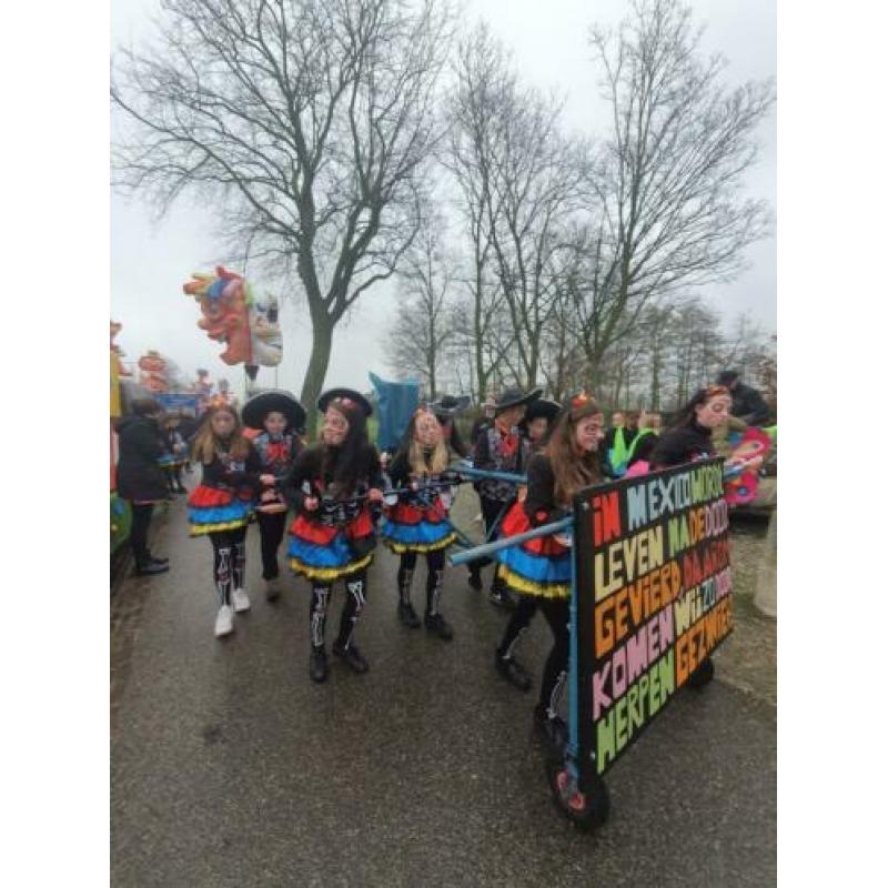 Carnaval kleding groep optocht dag van de doden