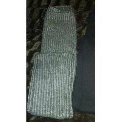 winterleggings zwart en zilver 146/152