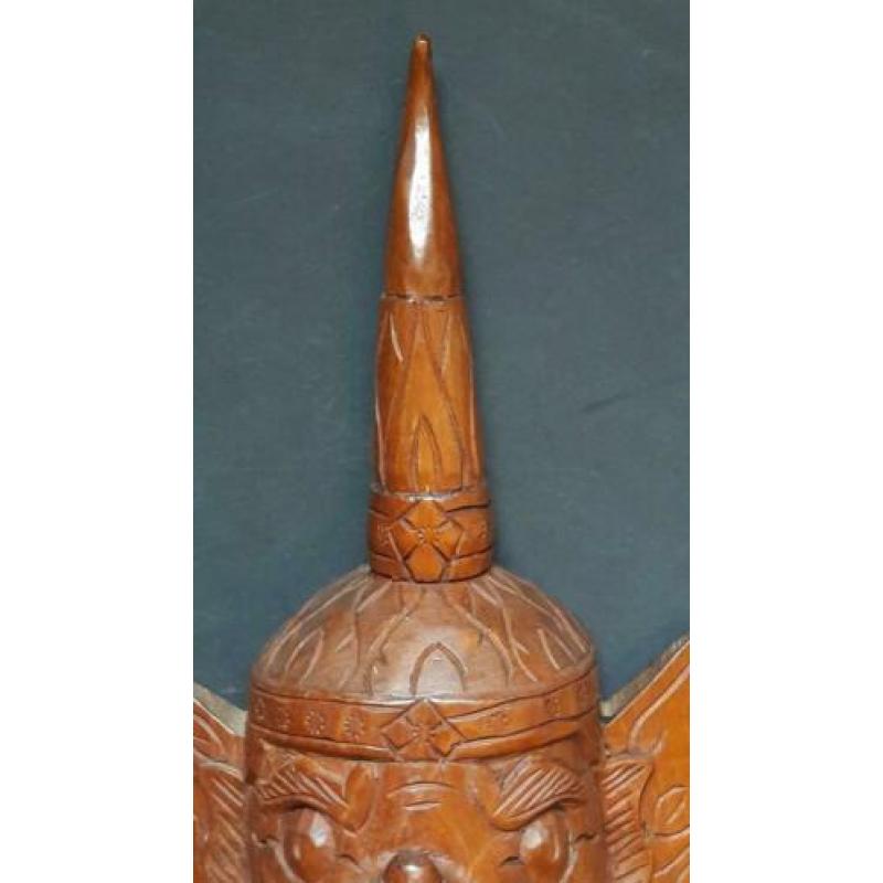 Houtsnijwerk Indonesië. Groot masker. Demon