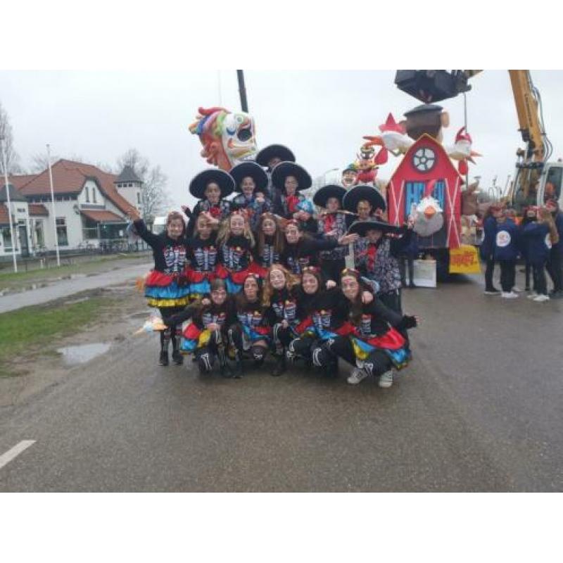 Carnaval kleding groep optocht dag van de doden