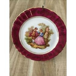 Limoges porseleinen bord diameter 19cm