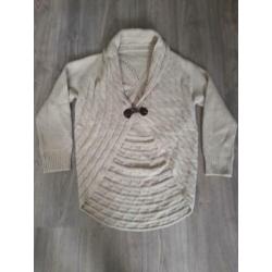 Dik zand beige vest maat M