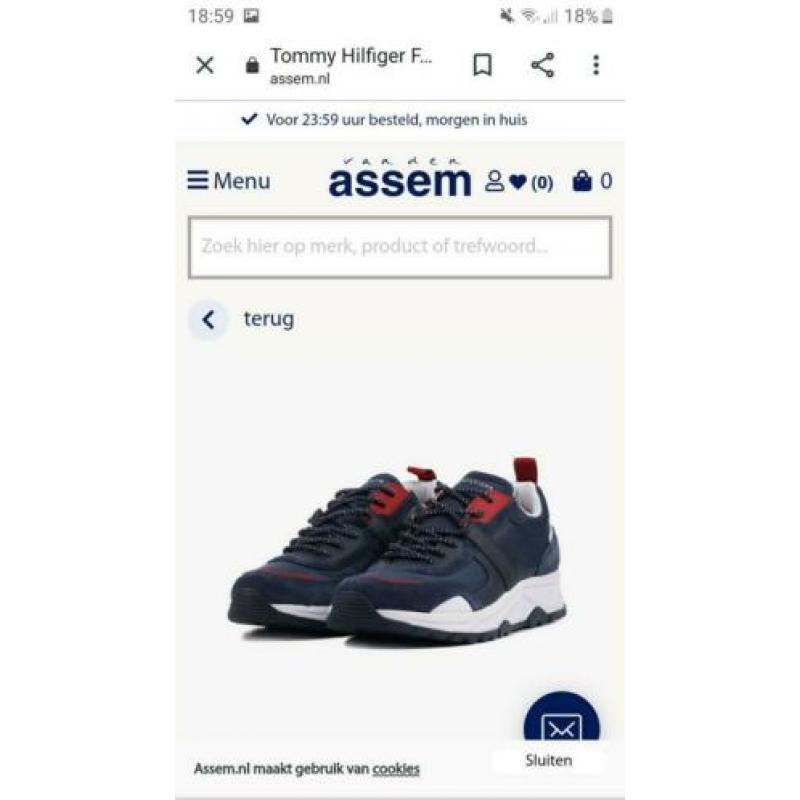 tommy hilfiger sneakers maat 44 zo goed als nieuw