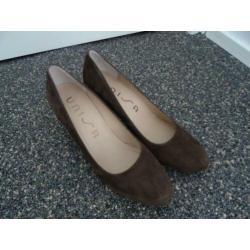 unisa suede pumps taupe 39,5 nieuw