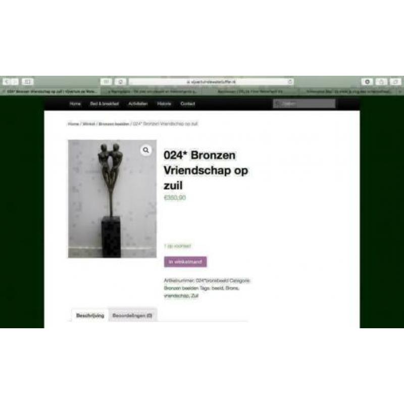 bronzen beeld "Vriendschap"