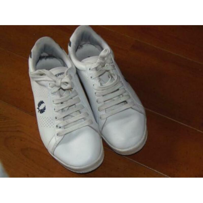 Witte leren Fred Perry heren sneakers maat 42