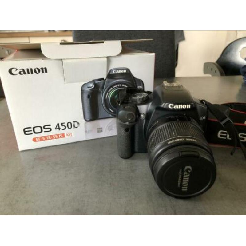 Canon 450D inclusief standaard lens (18-55mm)