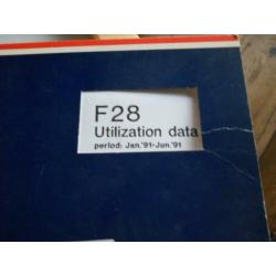 Fokker F28 utilization data