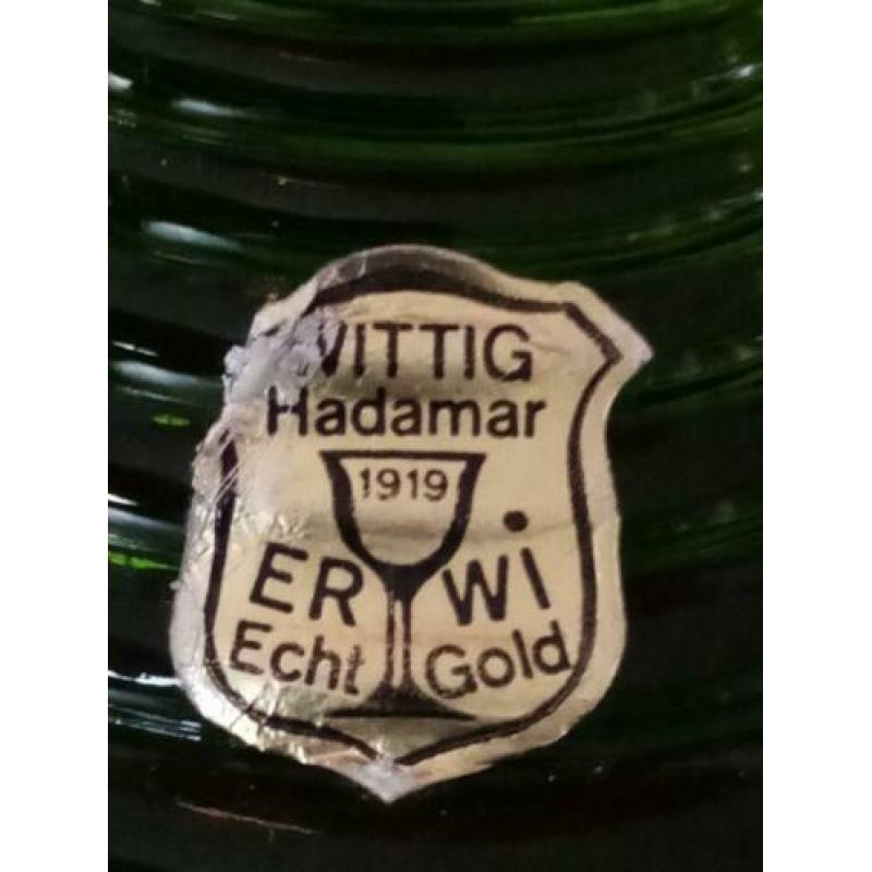 Glazen Wittig Hadamar er WI 1919 echt goud