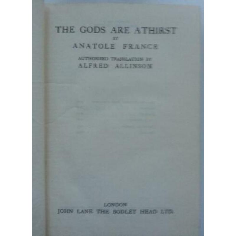 Anatole France - The Gods Are Athirst (ENGELSTALIG)