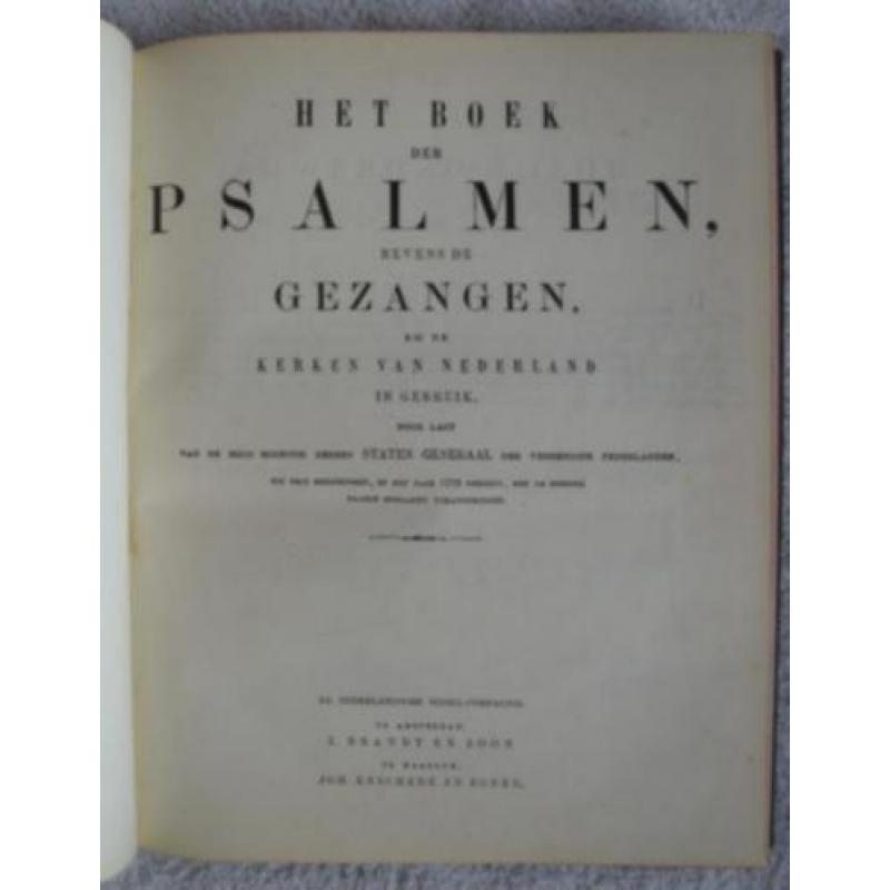 Het boek der Psalmen nevens de Gezangen (Staten Generaal)