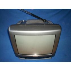 Grundig P45-731 draagbare kleurentelevisie met sprietantenne