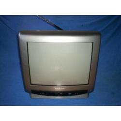 Grundig P45-731 draagbare kleurentelevisie met sprietantenne