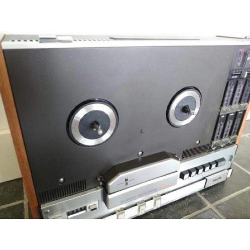 Philips N4416 Bandrecorder Reel to Reel + Stofkap