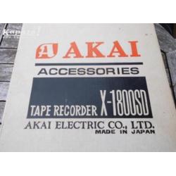 Akai X - 1800 DS accessories doos