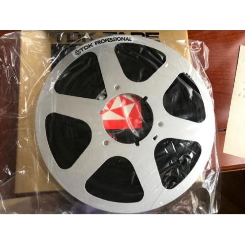 Metalen 6-spaaks 26,5cm TDK PROFESSIONAL reel met tape/doos