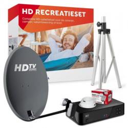 Complete HD satelliet tv set voor recreatief gebruik