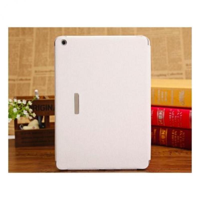 iPad Air - hoes, cover, case - hout textuur - Wit