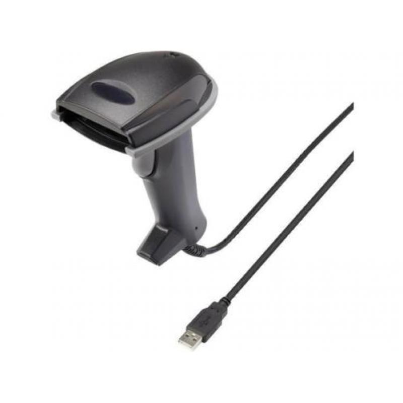 1D barcodescanner CR6307A CCD, zwart, USB-kit