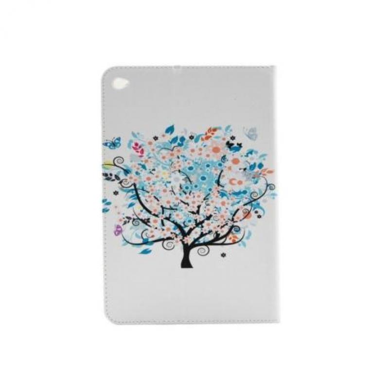 iPad mini 4 - hoes, cover, case - PU leder - wit - boom