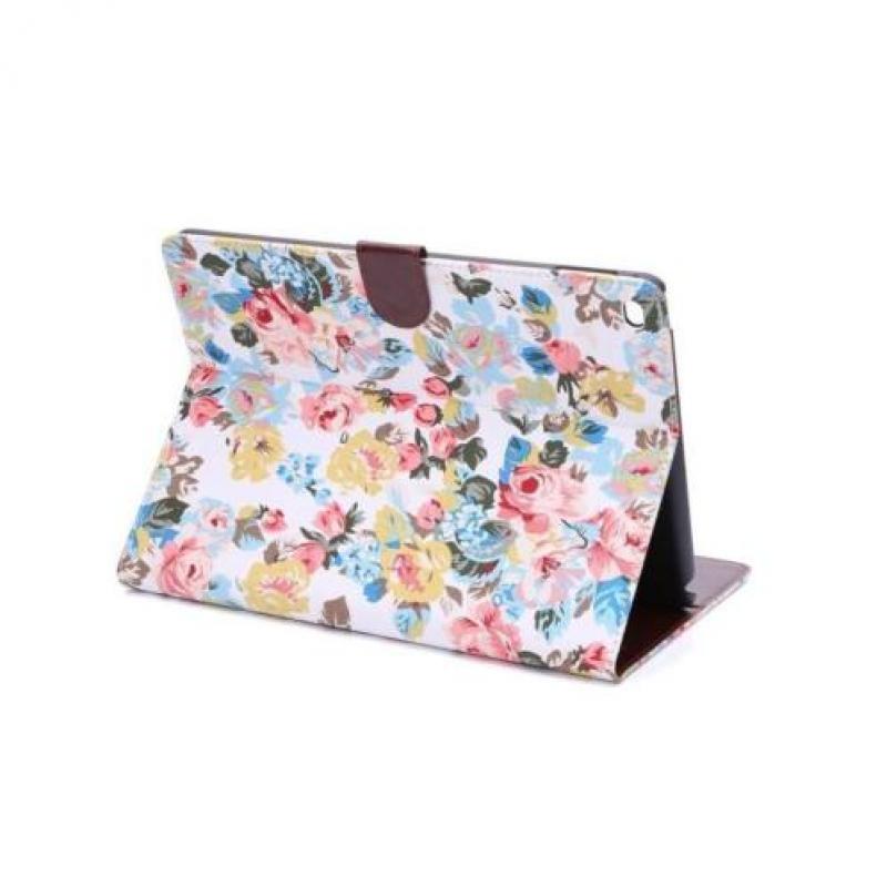 iPad Air 2 - hoes, cover, case - PU leder - stof - Flower