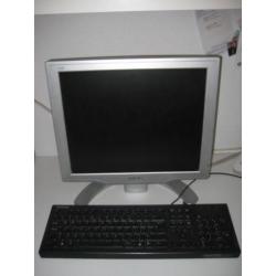 Philips Monitor 17 Inch+HP Toetsenbord.