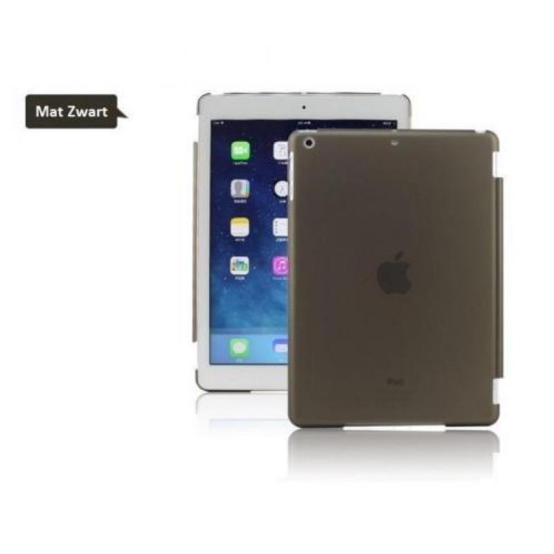 iPad Air 1 achterkant hoes hoesje case Doorzichtig - Zwart