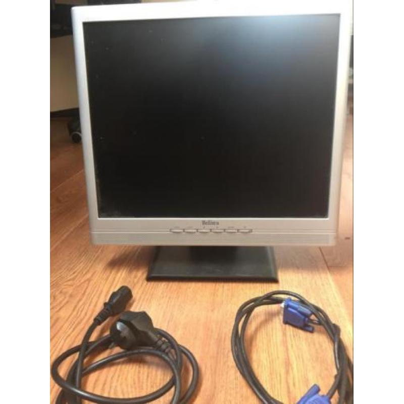 Belina computer monitor, vga en dvd aansluiting