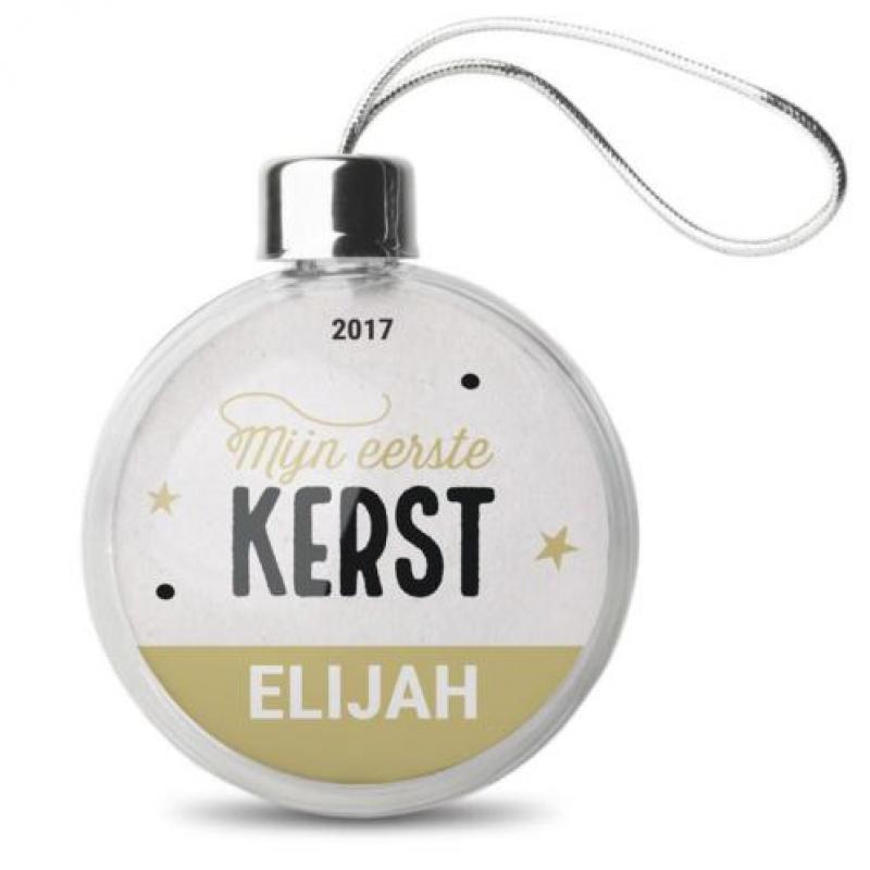 Baby kerstbal - Transparant (2 stuks)