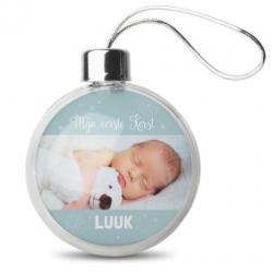 Baby kerstbal - Transparant (2 stuks)