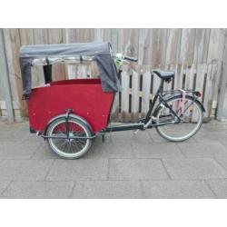 Babboe big bakfiets 7 versnellingen, met huif en kussens